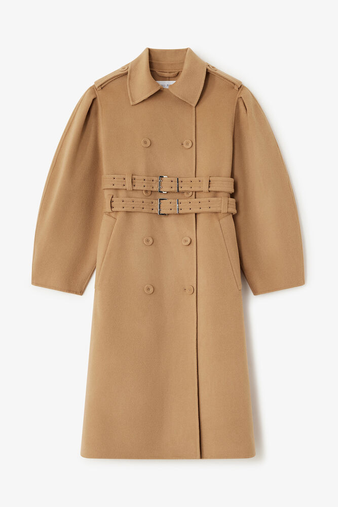 Coat in Wool Cashmere, Tiger's Eye